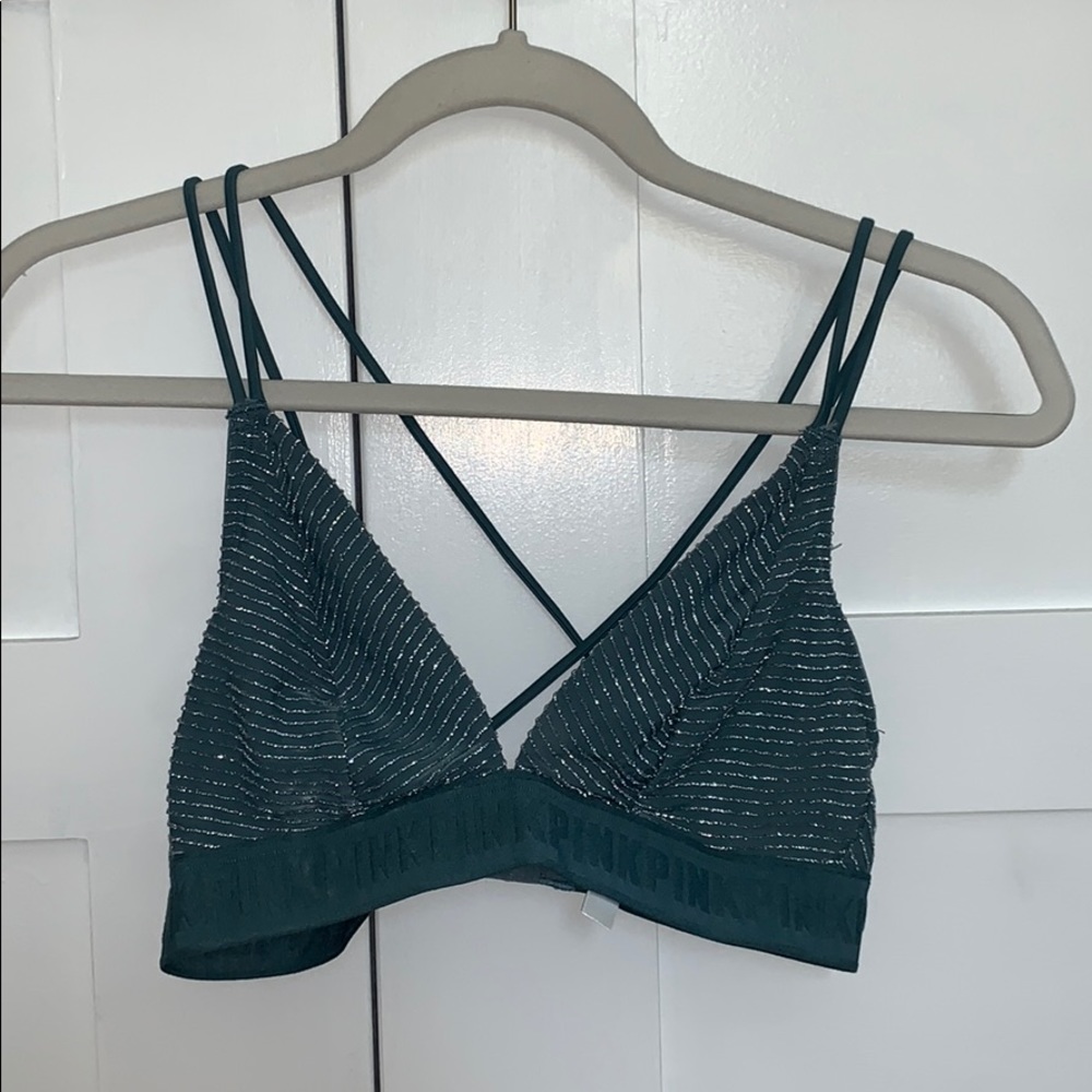 Victoria’s Secret Pink Teal Strappy Brallette